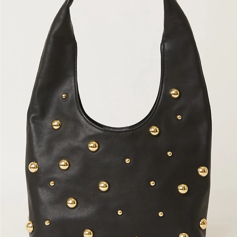 B-Low the Belt Black Bag with Gold Accents - Picture 2 of 6